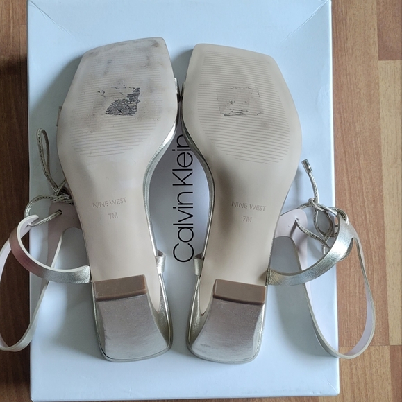 CK strappy square toe heel - Picture 3 of 4